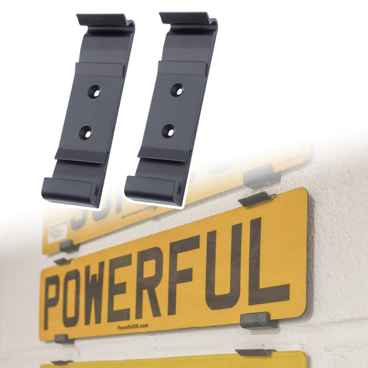2x Surface Mount Number Plate Holders - Standard UK Plate
