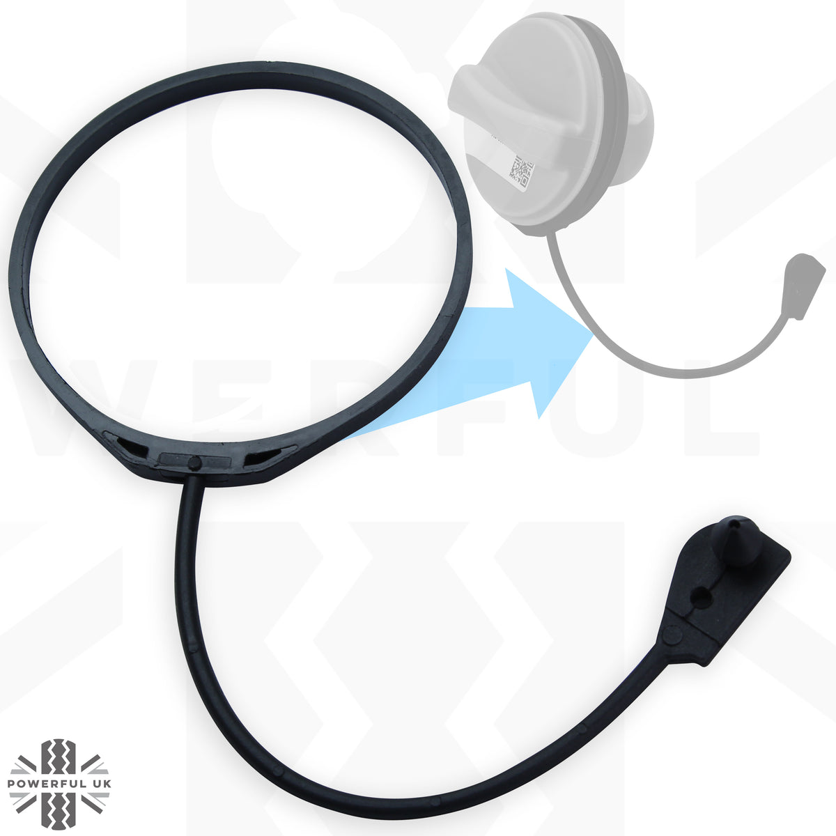 Fuel Filler Cap Replacement Tether Strap - for Jaguar XF