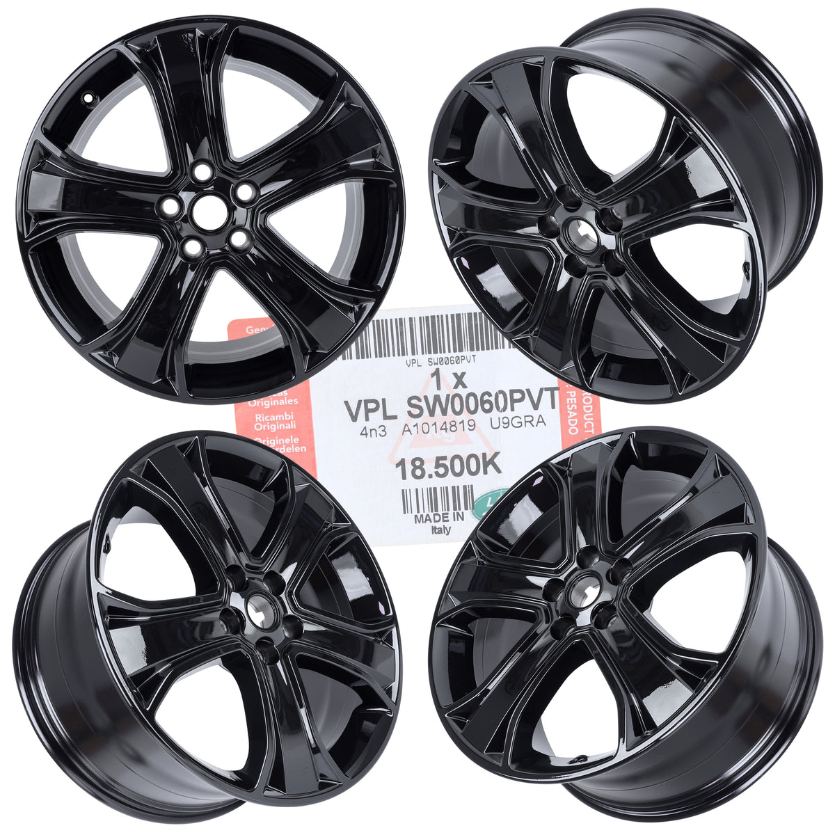 20" Alloy Wheels 5 Spoke - Set of 4 for Range Rover L405 Genuine