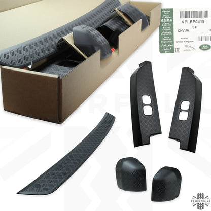 Chequer Plate 5pc Accessory Set (genuine) for Land Rover Defender L663