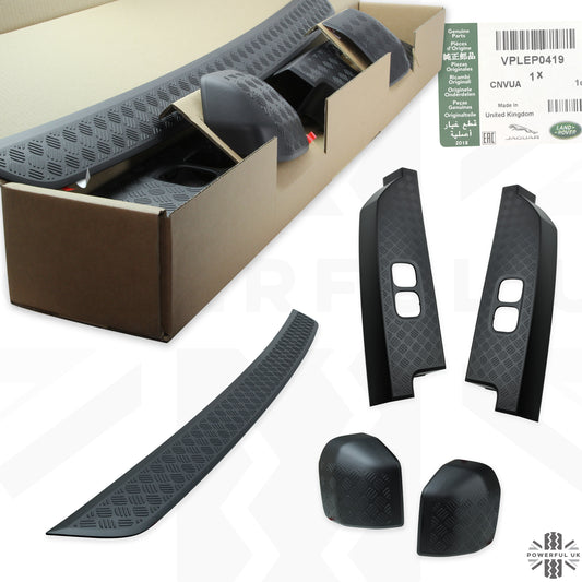 Chequer Plate 5pc Accessory Set (genuine) for Land Rover Defender L663