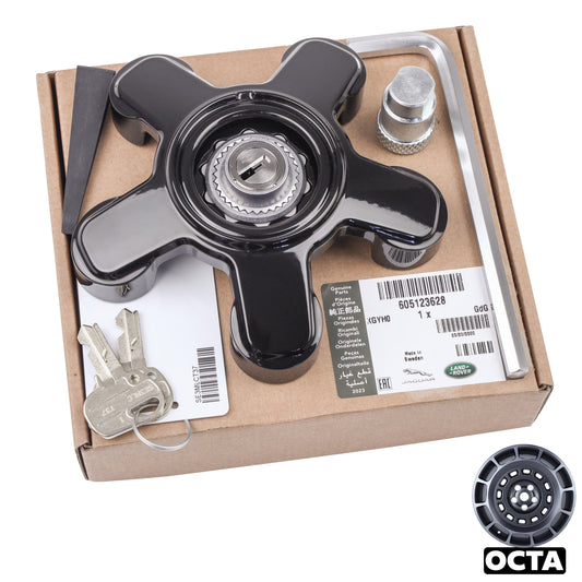 Genuine Spare Wheel Lock Kit for Land Rover Defender L663 - fits OCTA wheels