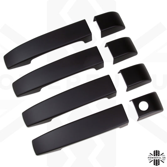 Door Handle Covers (8pc) for Range Rover L322   - Matt Black