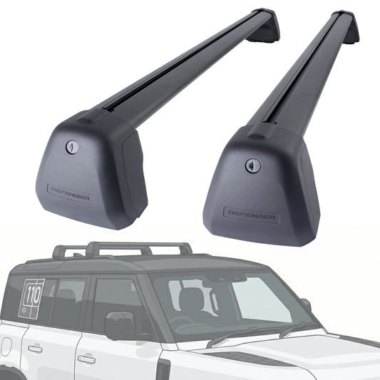 Roof Cross Bar Kit for Land Rover Defender L663 (110 model) - Black