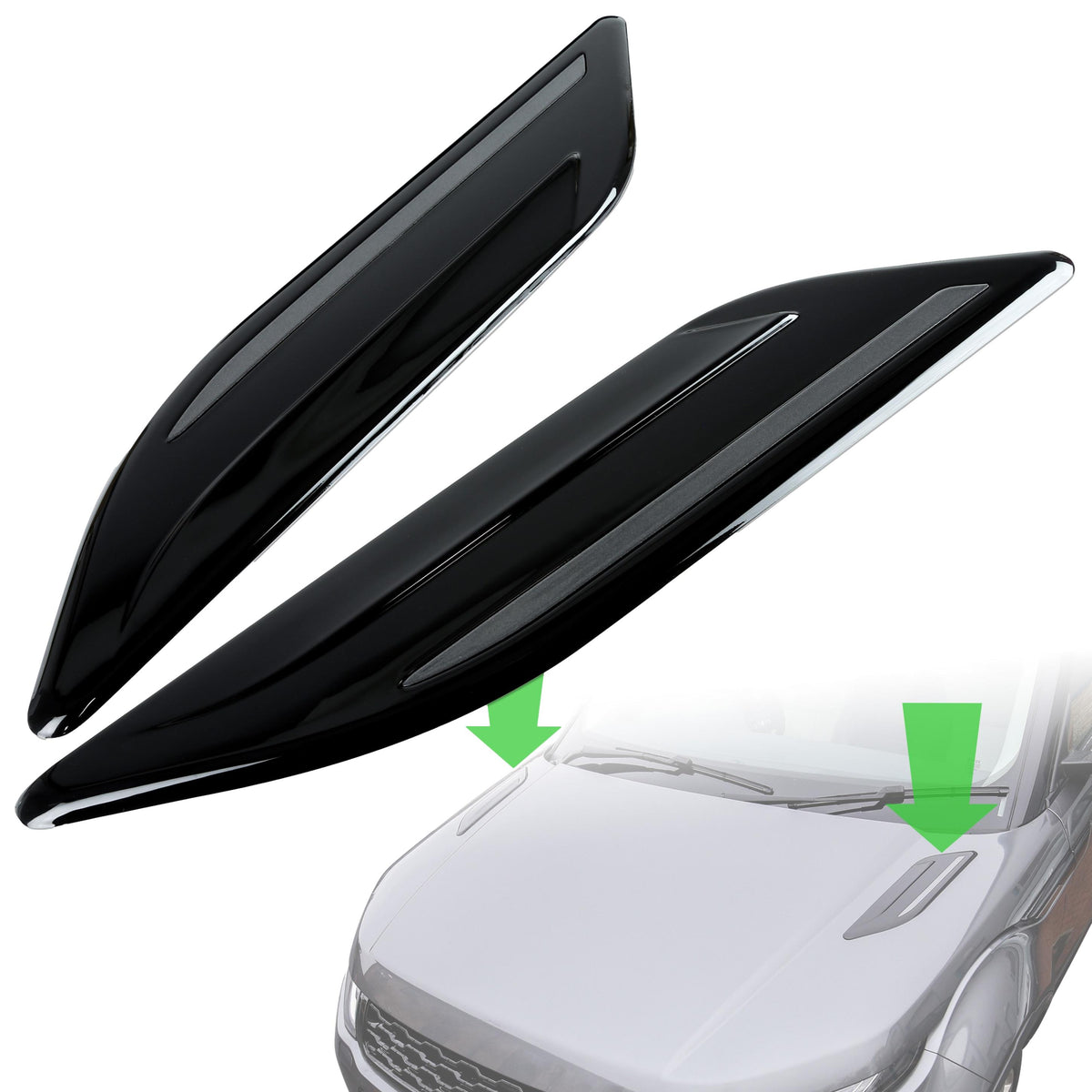 Dummy Bonnet Vents 'Black & Grey' for Land Rover Discovery Sport
