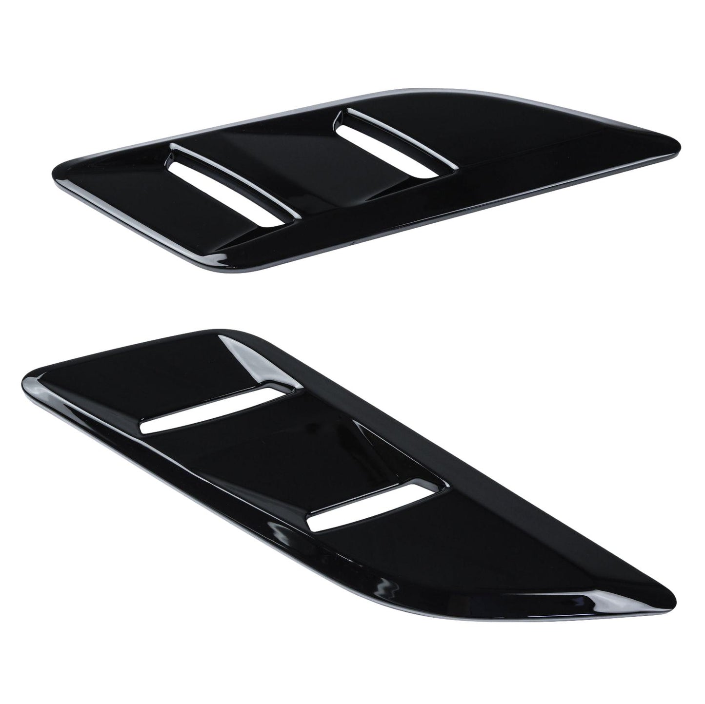 Bonnet Vent 'Double Louvre' Inserts for Range Rover Sport L494 - Gloss Black