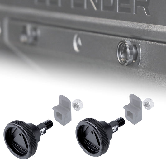 Warning Triangle Hatch Knobs for Land Rover Defender L663 - Black