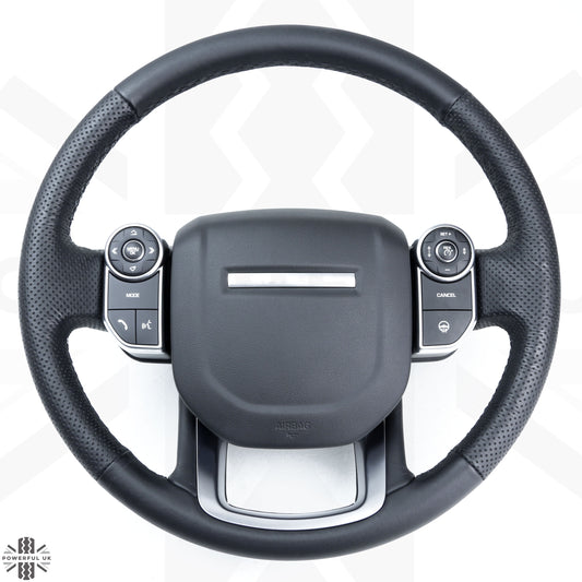 Steering Wheel - Non Heated -All Leather - Perforated Grip for Range Rover Sport L494