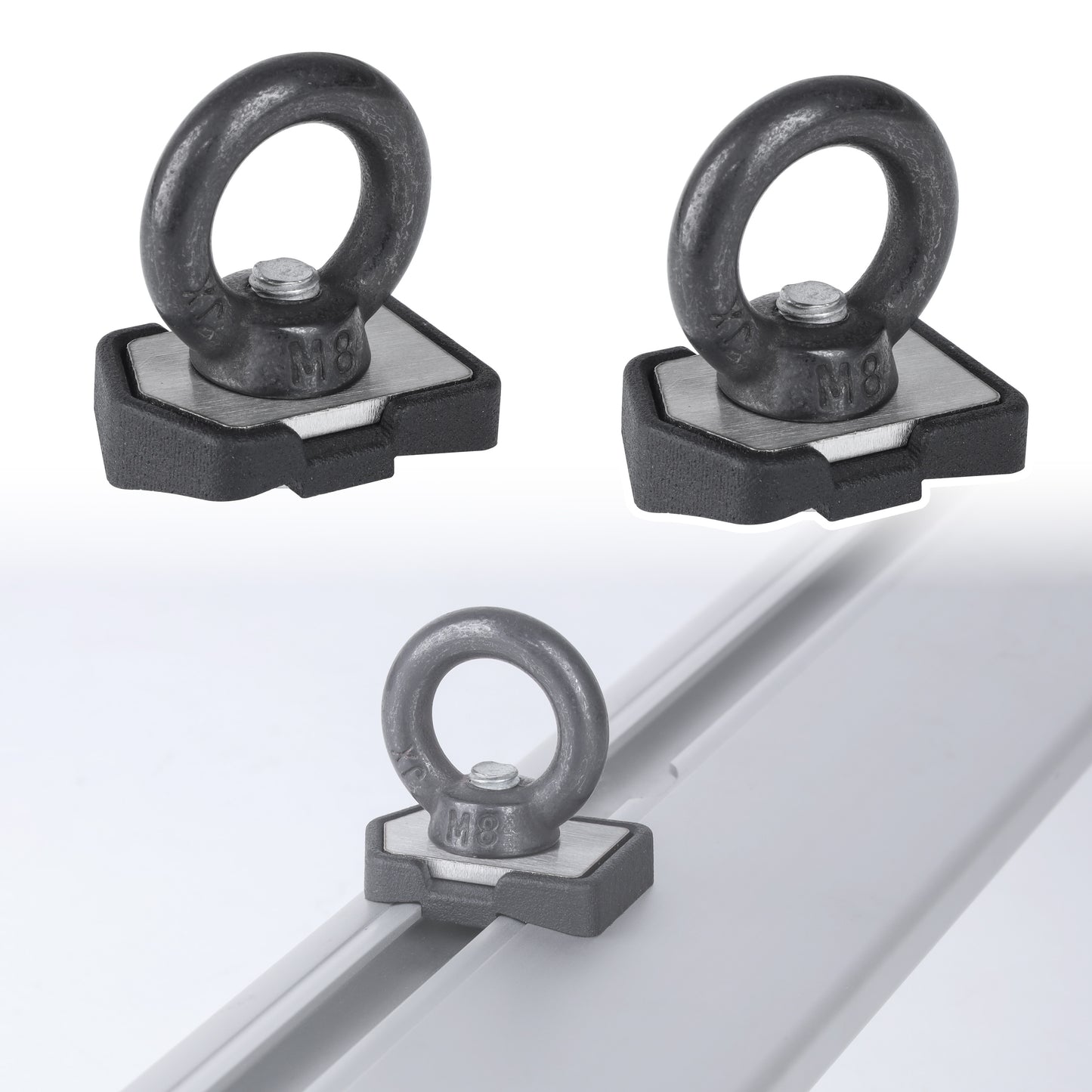 2x T-Slot Eyenut Mounts for Expedition Roof Rack/Cross Bars for Land Rover Defender L663
