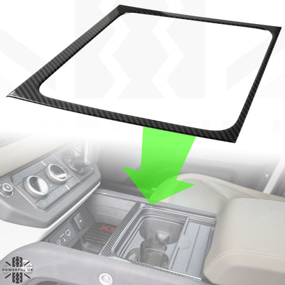 Centre Console Trim - Carbon Fibre - for Land Rover Defender L663