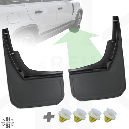 Front Mudflaps - Classic Design - Genuine - for Land Rover Defender L663
