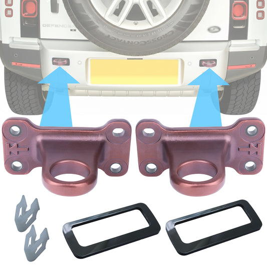 Tow Loop Upgrade Kit - Sunrise Copper Loops + Black Inserts for Land Rover Defender L663
