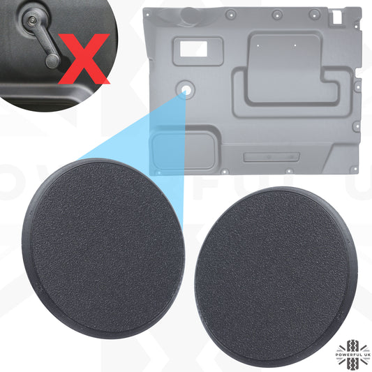 2x Door Card Window Winder Blanks for Land Rover Classic Defender