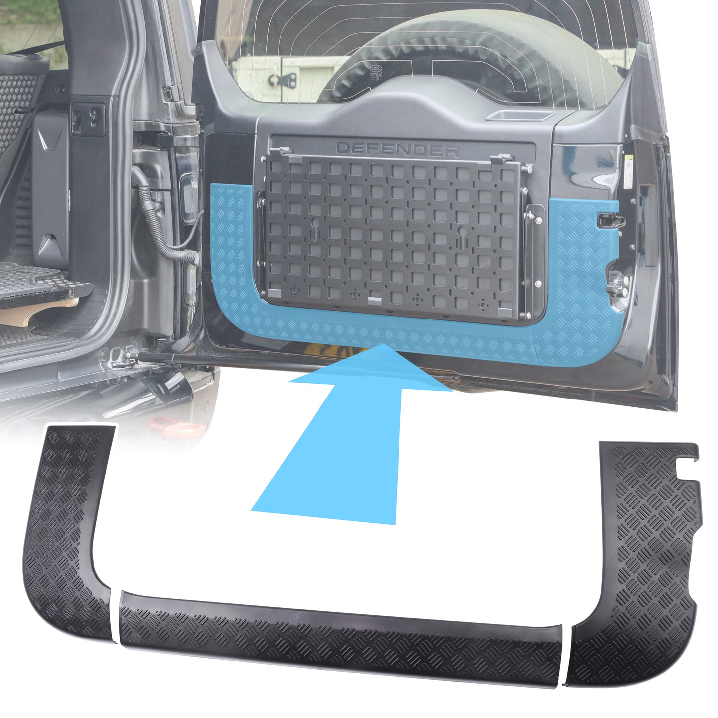 Protection Cover for Tailgate Door for Land Rover Defender L663