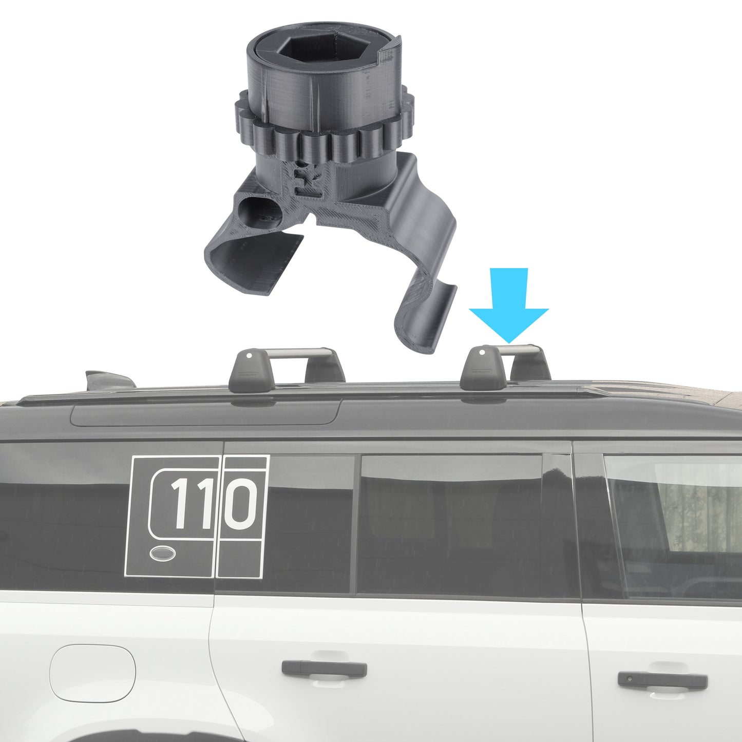 Starlink Mini Mount for Land Rover Defender L663 Cross Bars (for EARLY type Starlink mount)