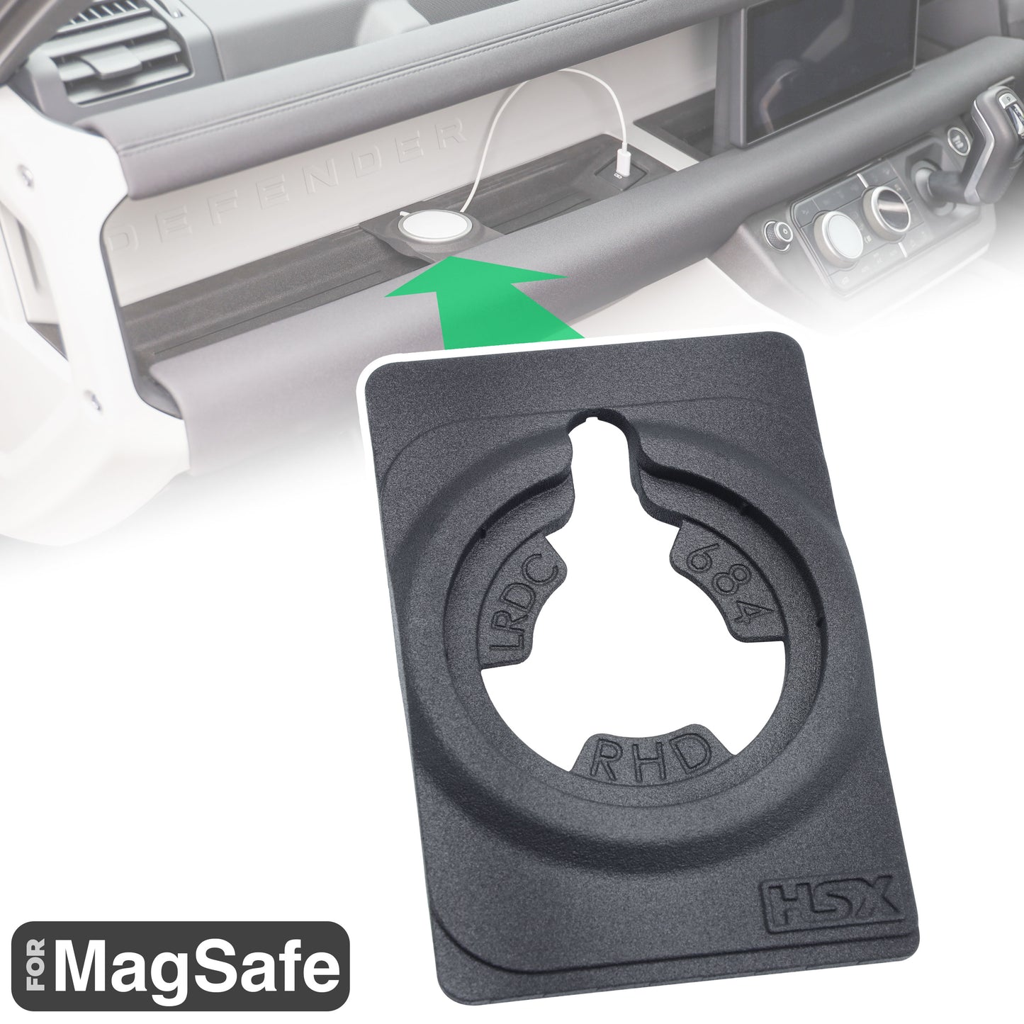 MagSafe Holder for Passenger Side for Land Rover Defender L663 - LHD/RHD