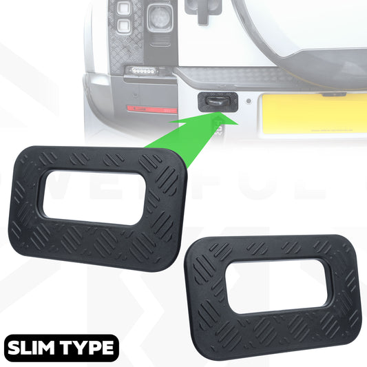 Tow Loop Surrounds Chequer Plate for Land Rover Defender L663 - Slim Type