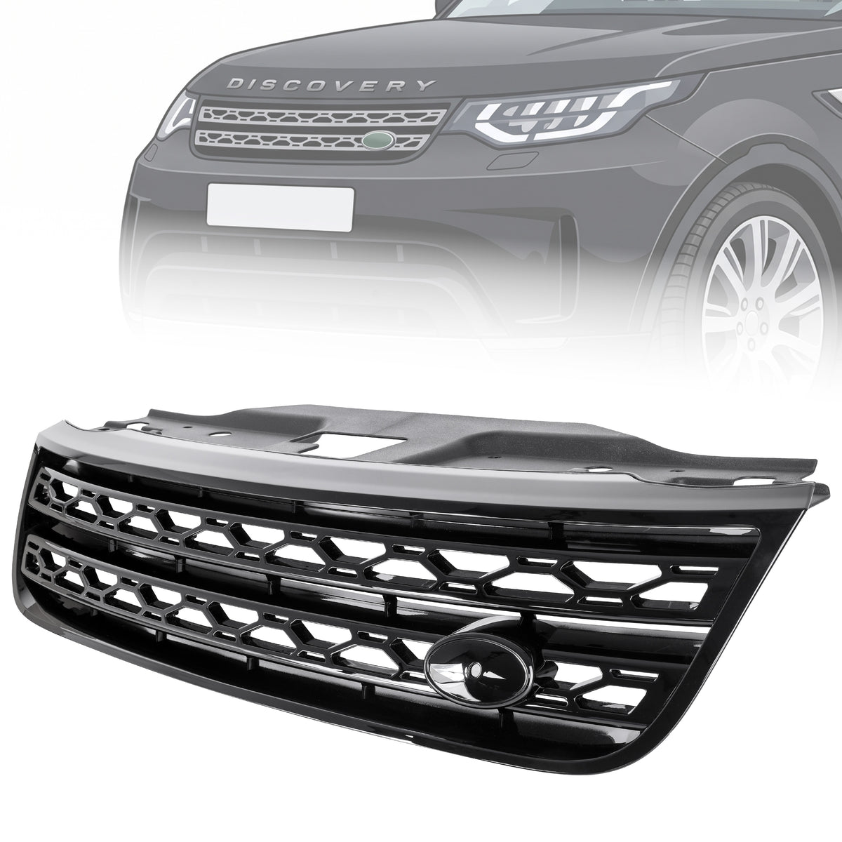 Standard Front Grille in Gloss Black for Land Rover Discovery 5