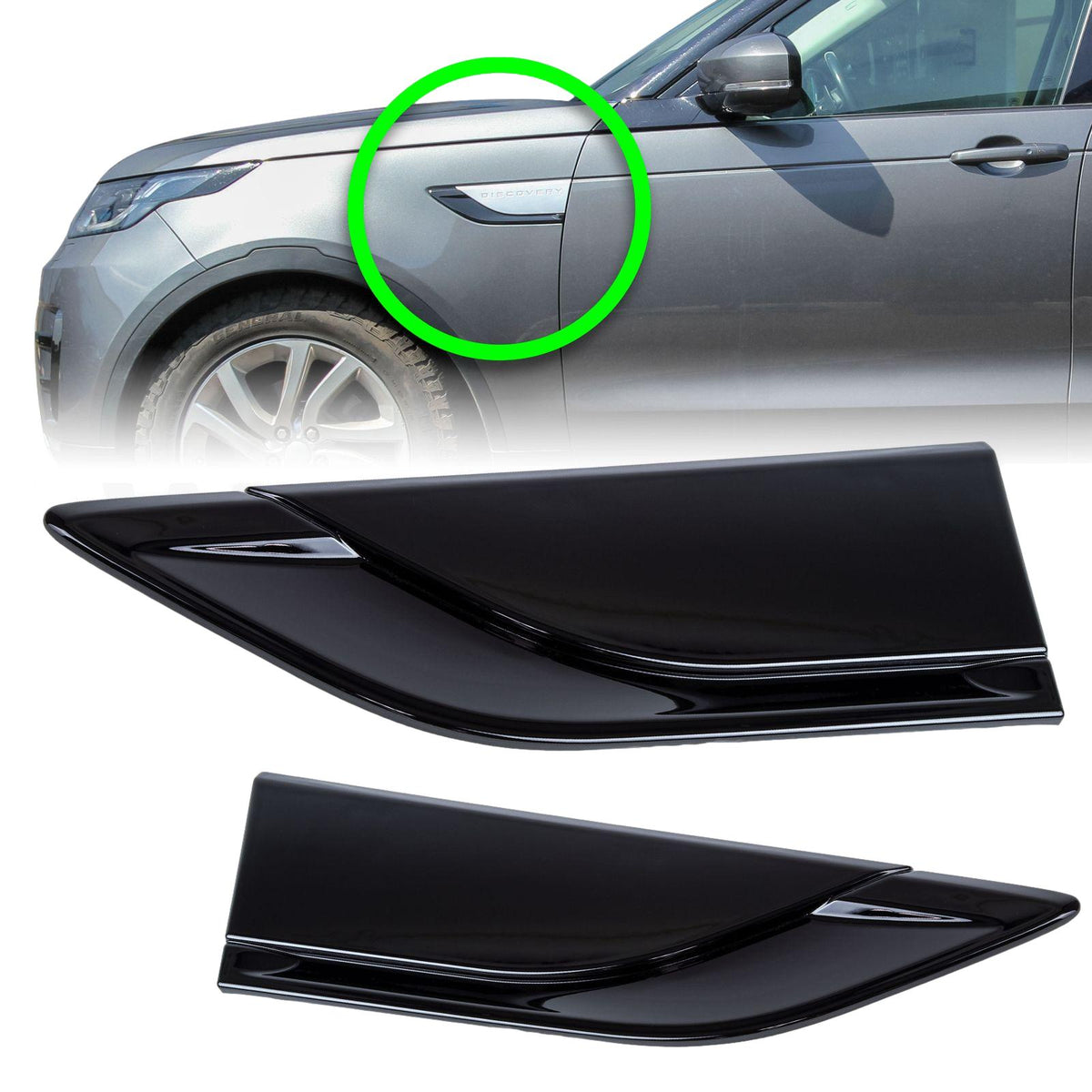 Side Vents - Gloss Black - for Land Rover Discovery 5 Dynamic