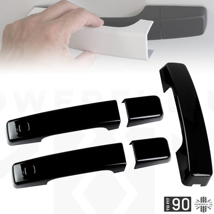 Door & Tailgate Handle Covers - Gloss Black - for Land Rover Defender L663 (90 model)