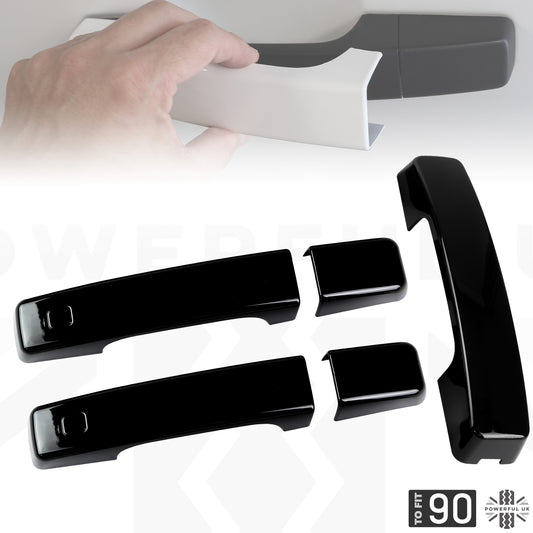 Door & Tailgate Handle Covers - Gloss Black - for Land Rover Defender L663 (90 model)