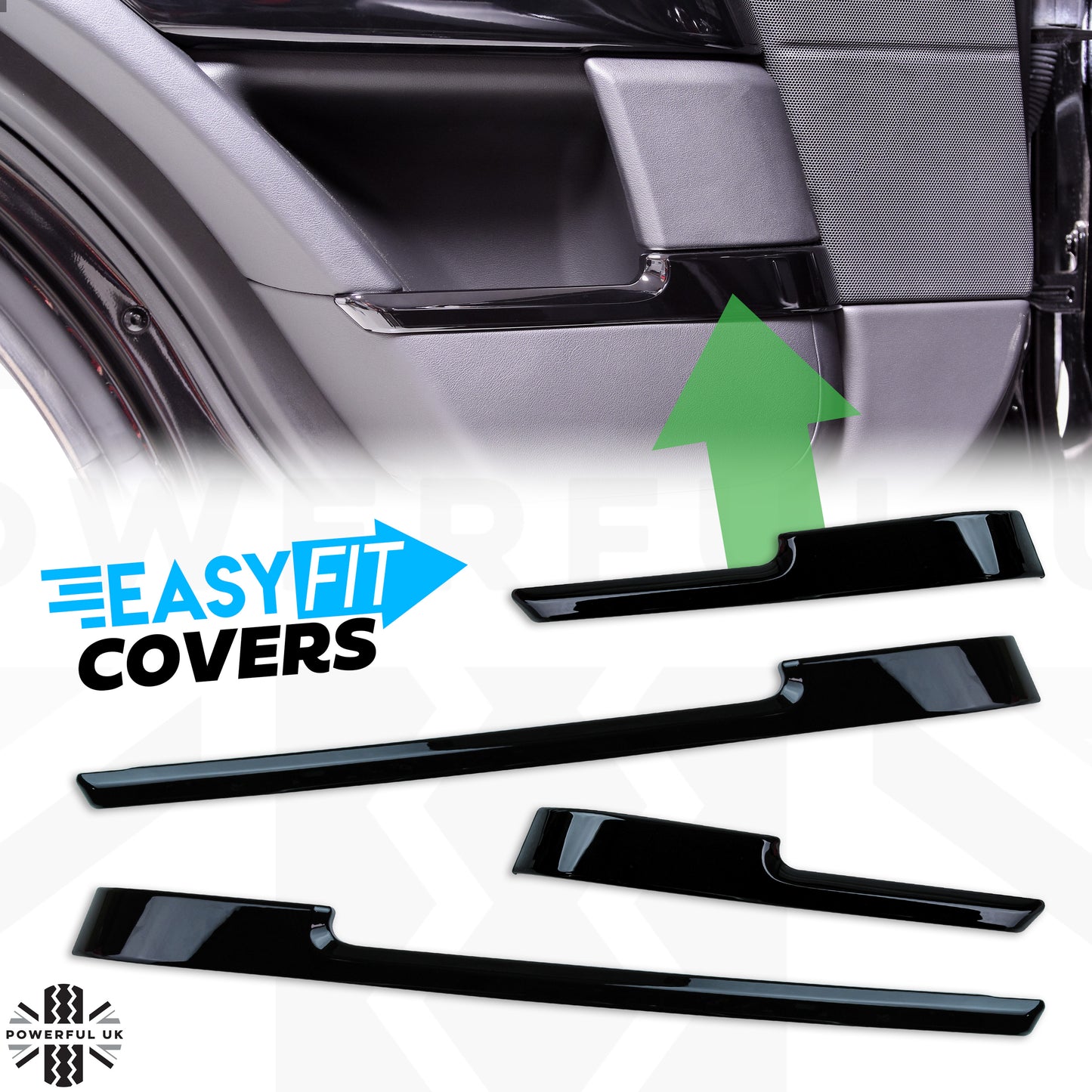 4x Door bin pocket liner Covers for Range Rover Sport L494 2013-17