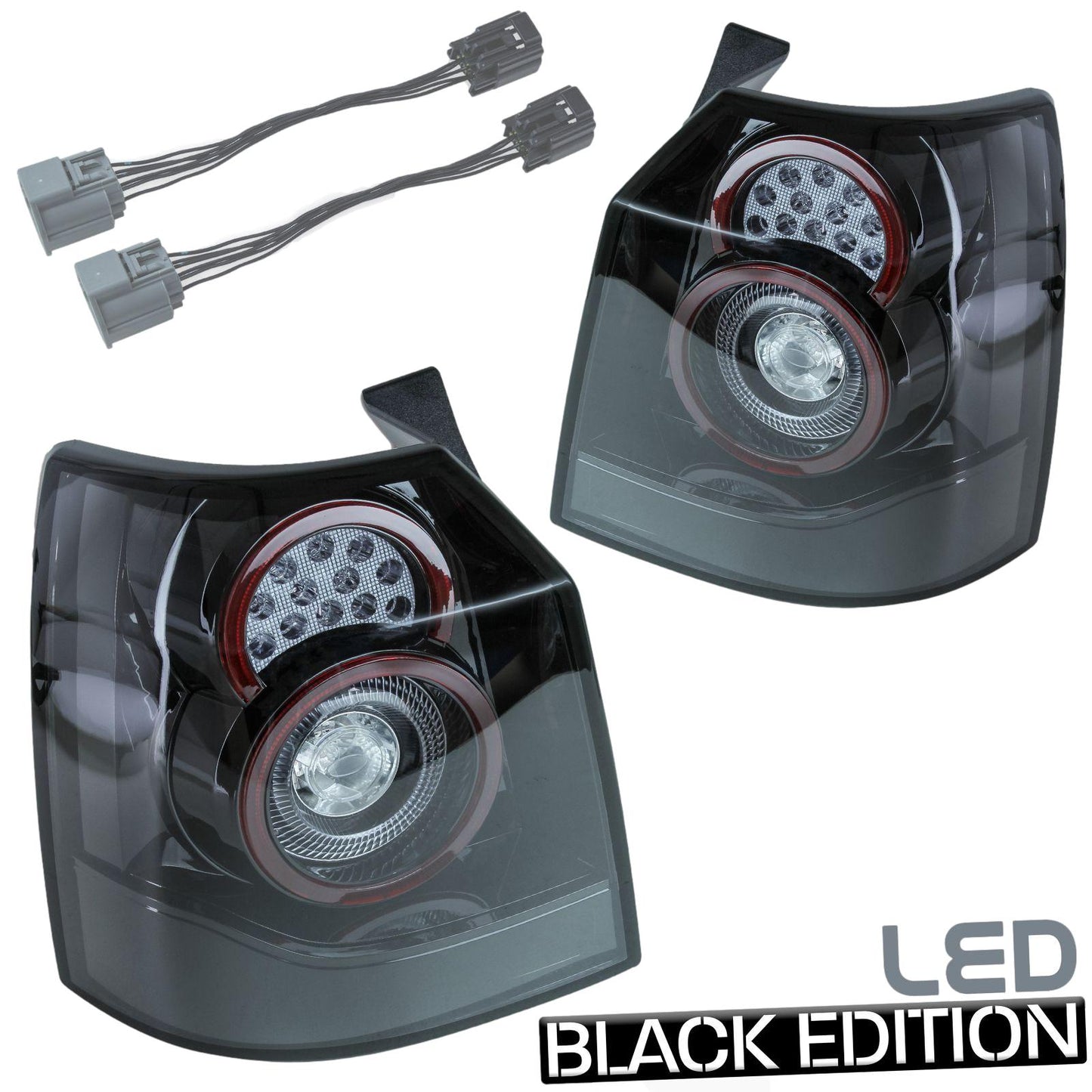 Black LED Rear lights for Land Rover Freelander 2007-12