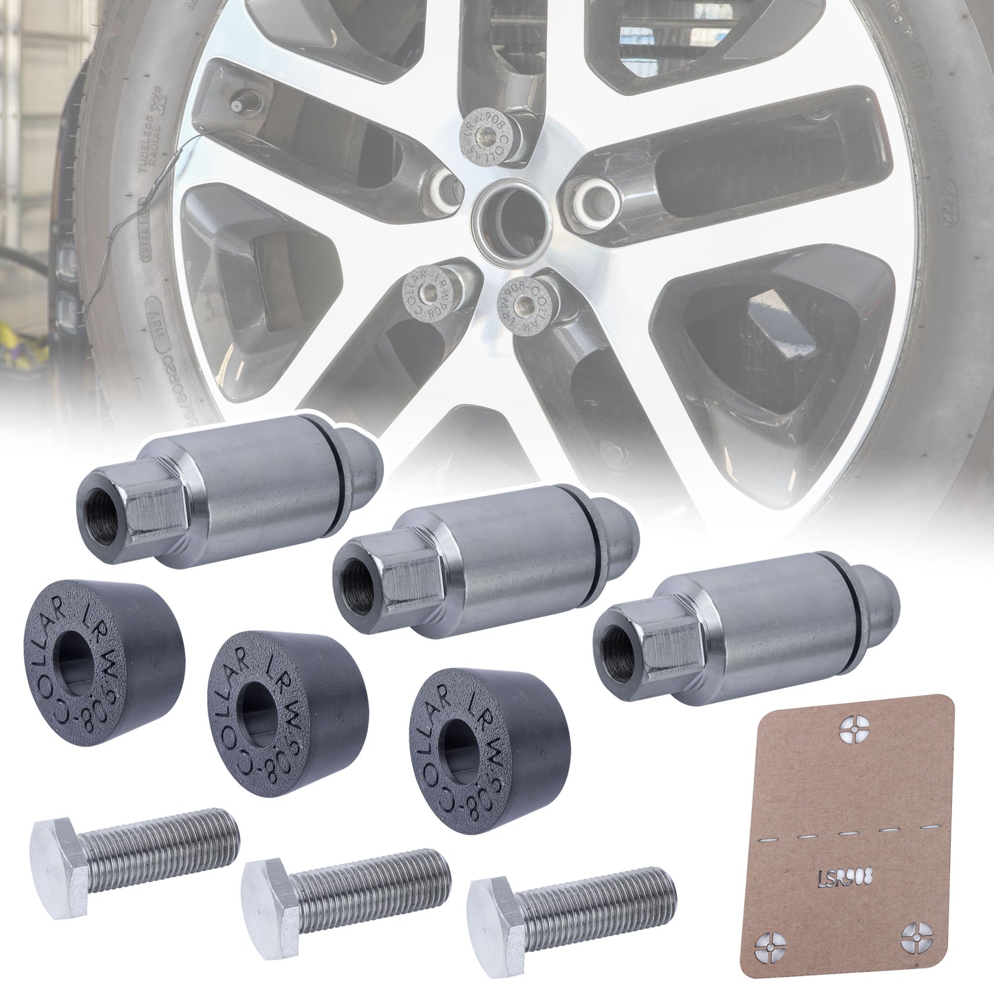 Extended Wheel Nut Kit for Land Rover Defender L663