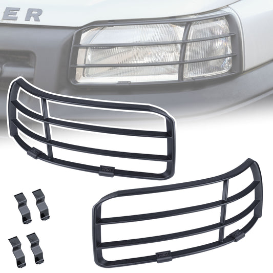Front Light Guards - Black - for Land Rover Freelander 1 upto 2004