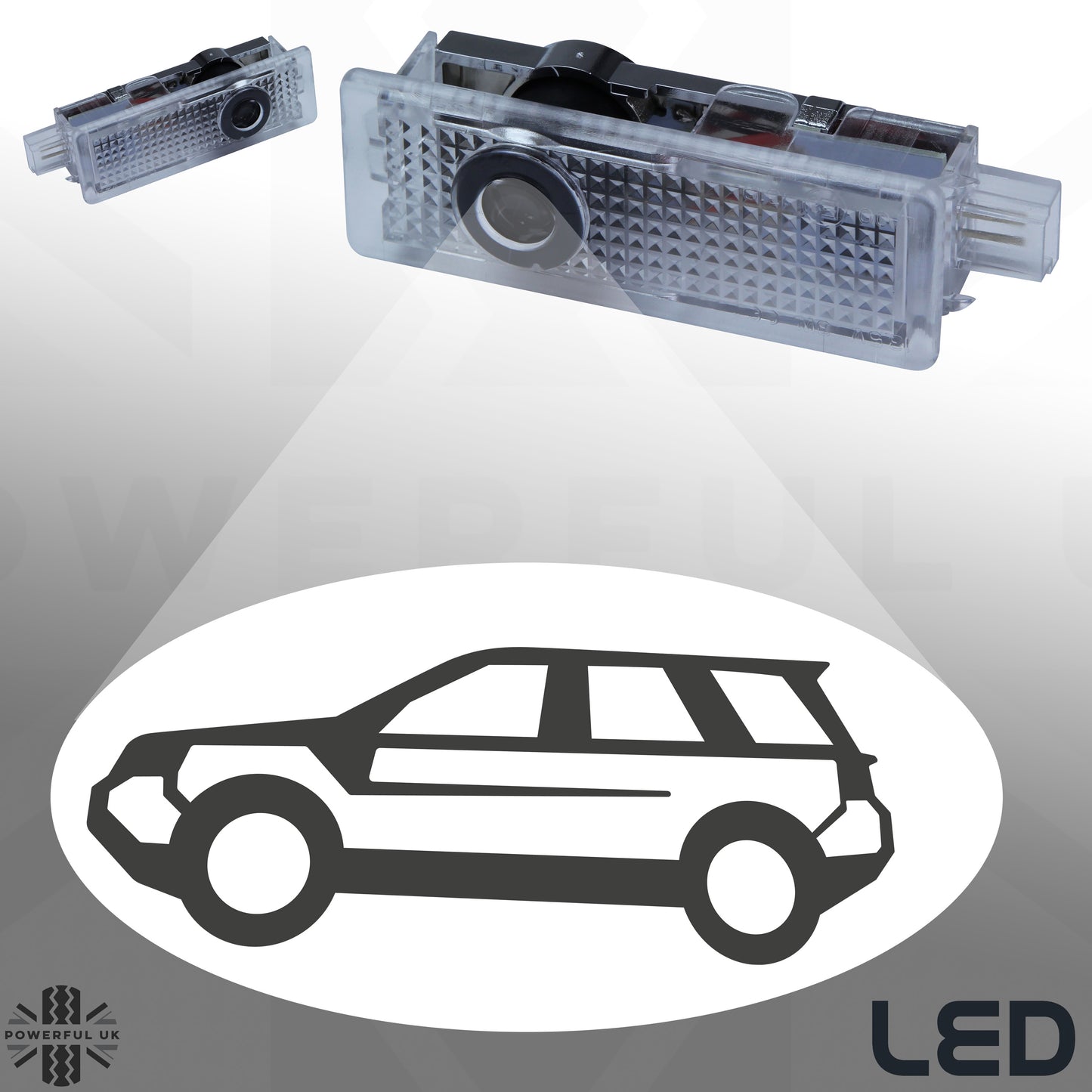 LED puddle Logo Lamp for Land Rover Freelander 2