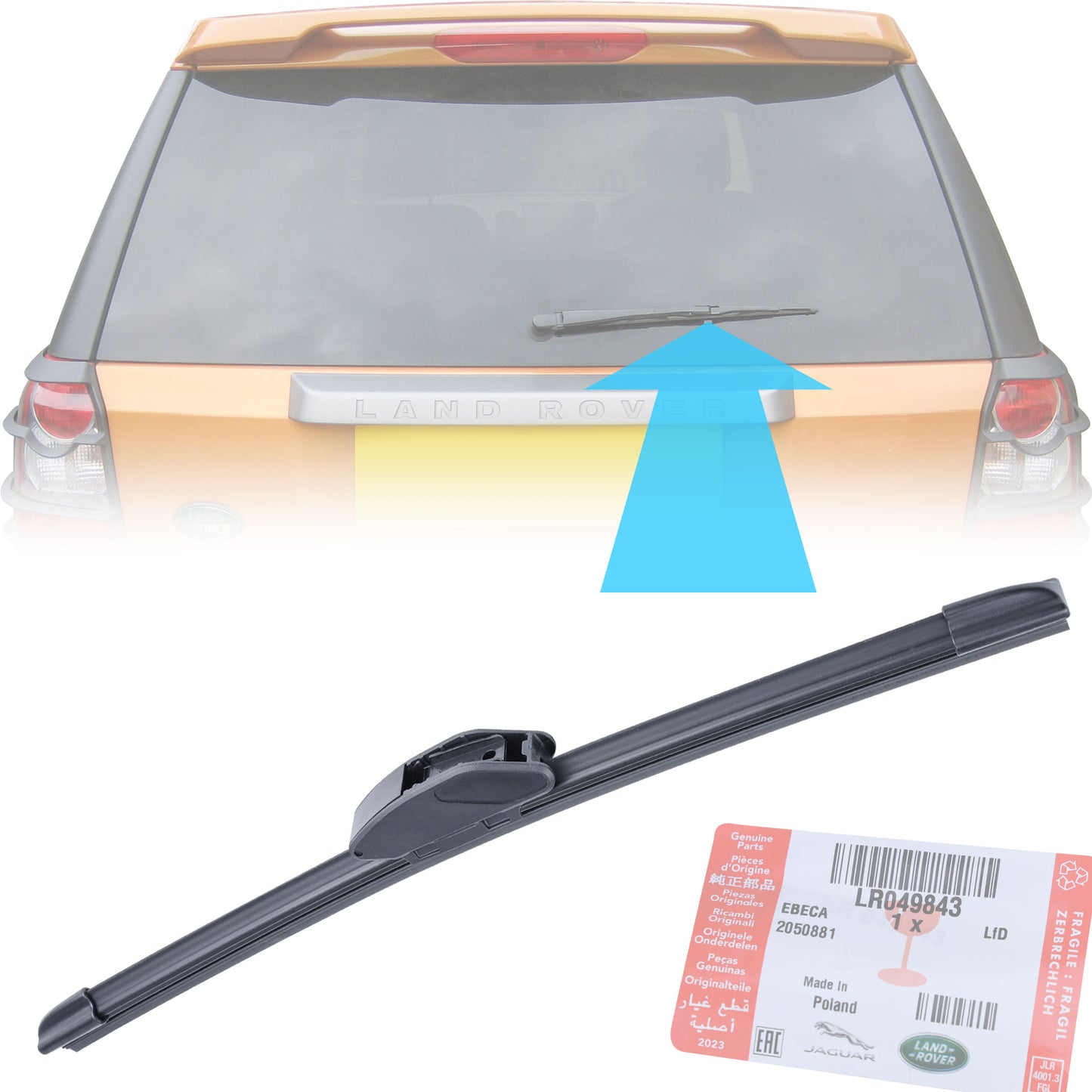 Genuine Rear Wiper Blade for Land Rover Freelander 2