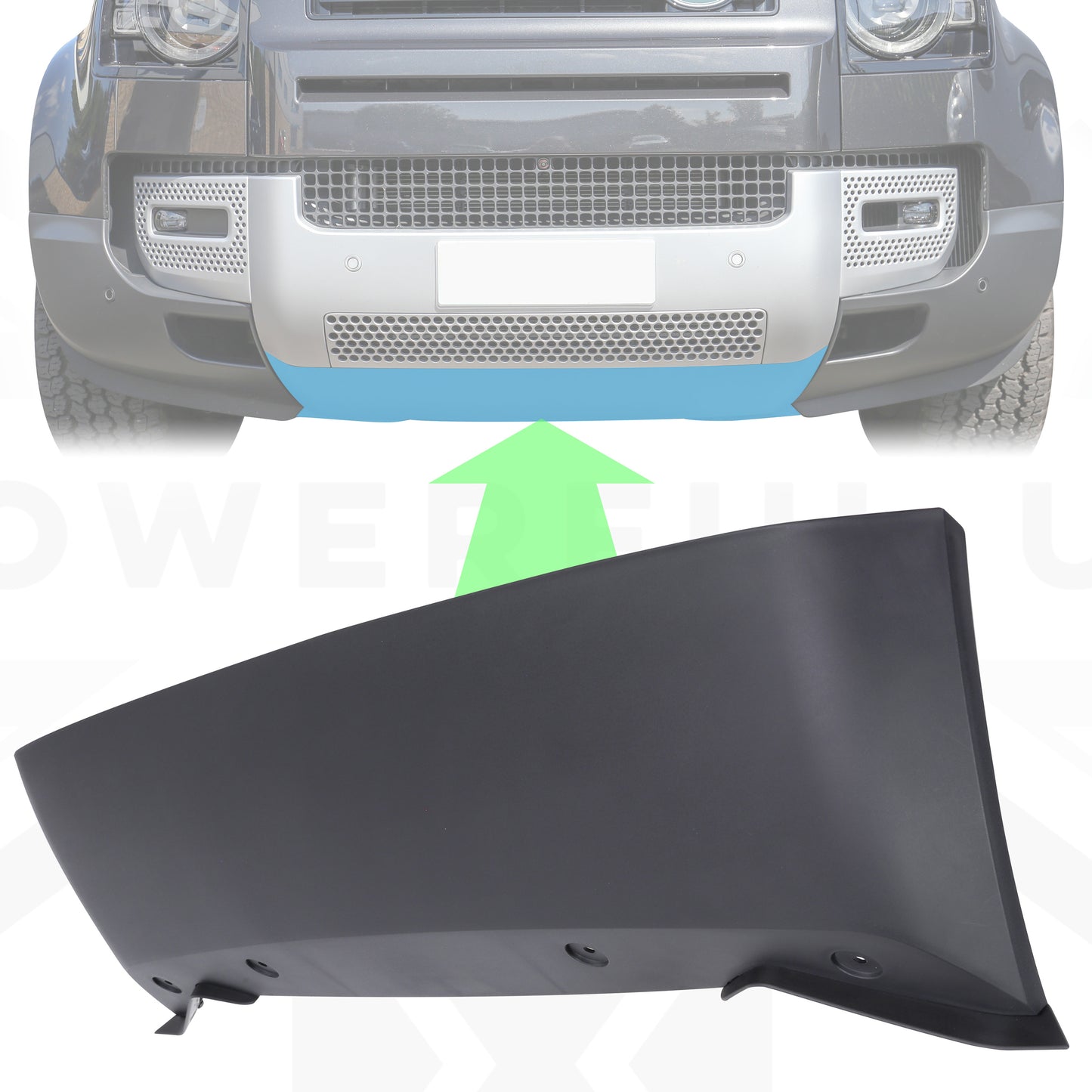 Front Tow Eye Cover for Land Rover Defender L663 - Aftermarket