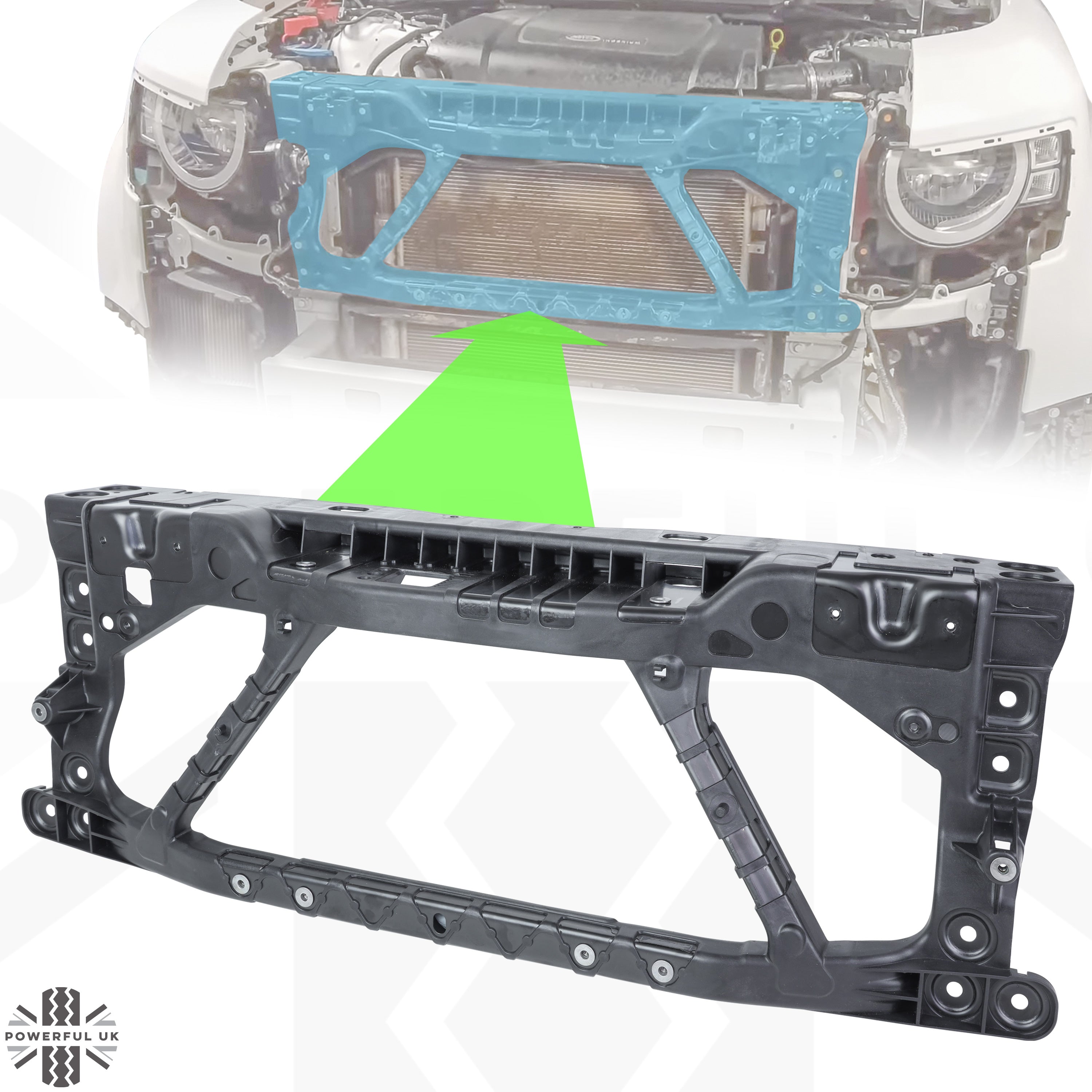 Metal Front End Panel for Land Rover Defender L663 – Powerful UK