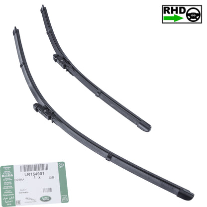 Genuine Front Wiper Blades (PAIR) for Land Rover Freelander 2 - RHD