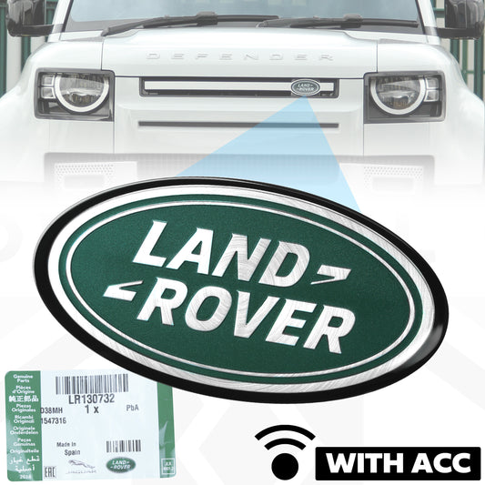 Front Grille Badge for Land Rover Defender L663 - 'with ACC' type - Green