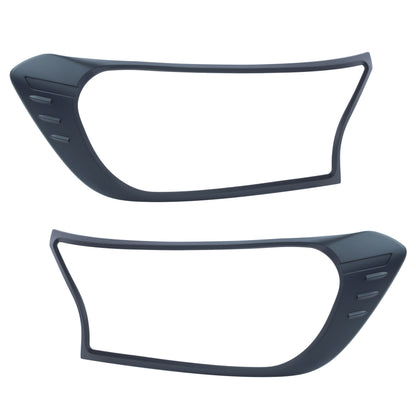 Headlight Covers - Black - for Ford Ranger 2016-22
