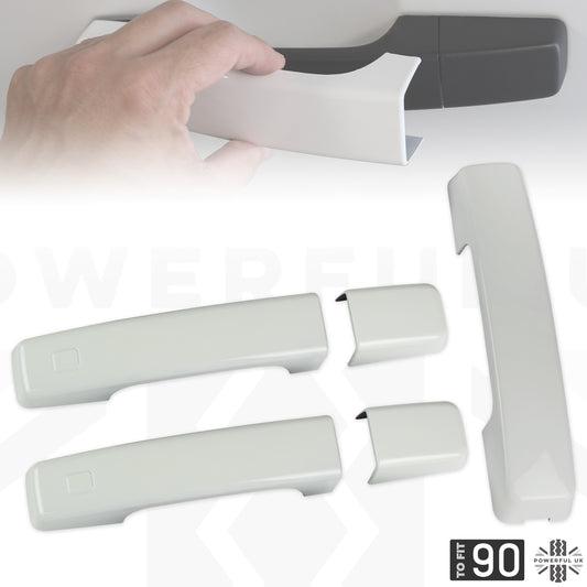 Door & Tailgate Handle Covers - Fuji White - for Land Rover Defender L663 (90 model)