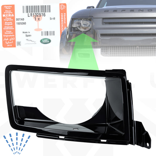GENUINE Headlight Surround 'WITH Washer' for Land Rover Defender L663 - RIGHT