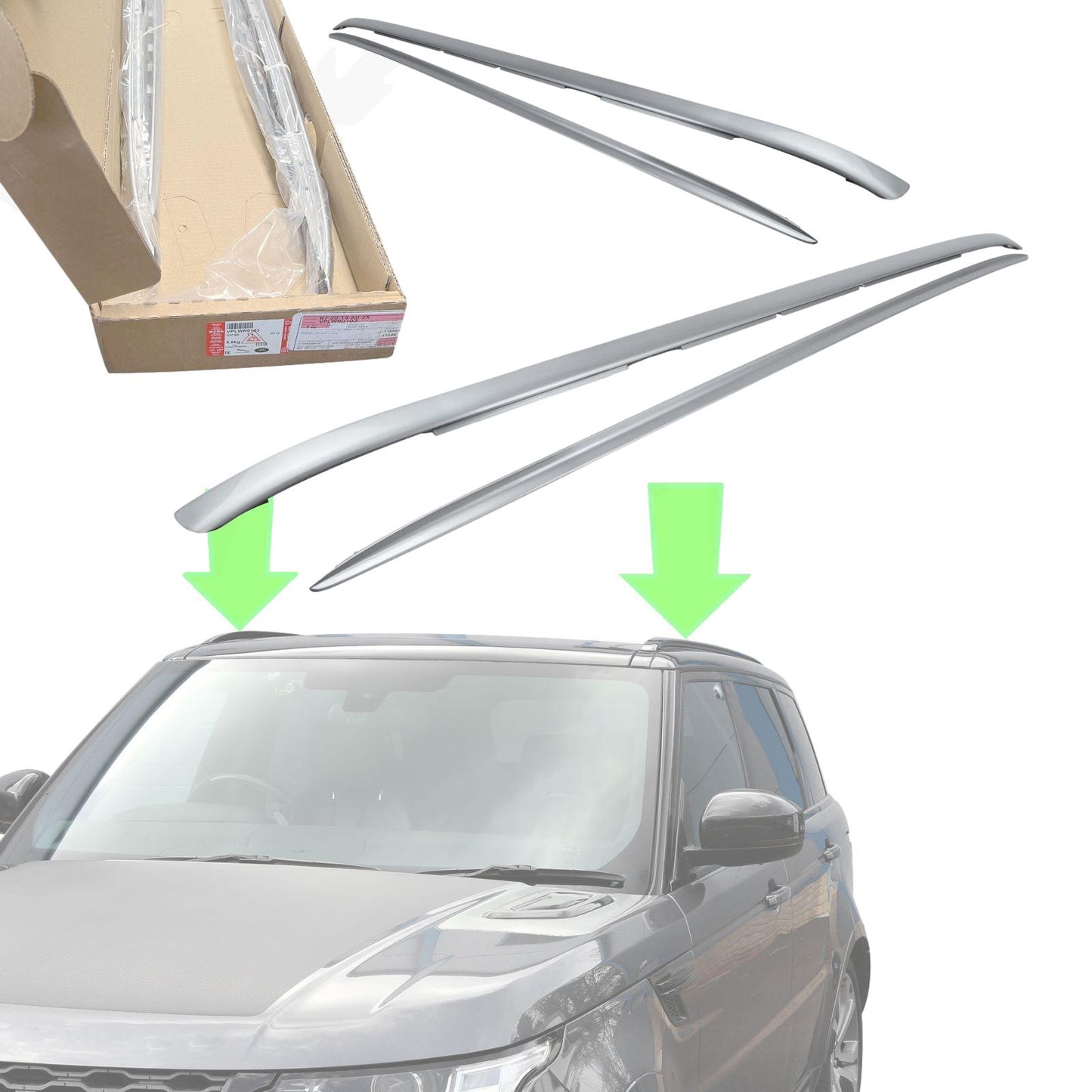 Roof Rails for Range Rover Sport L494 - Silver - Genuine