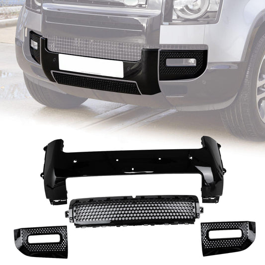 Front Bumper Kit for Land Rover Defender L663 - Gloss Black