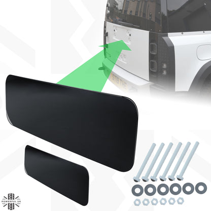 Spare Wheel Delete Cover Set for Land Rover Defender L663 - Gloss Black