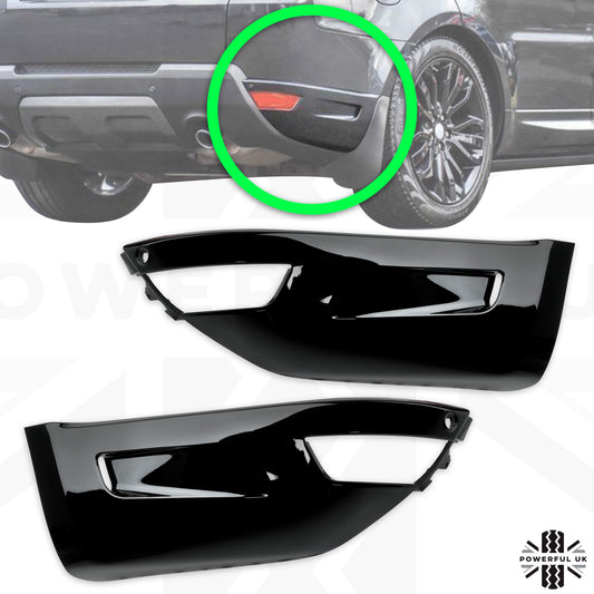 Rear Bumper Side Mouldings "R-Dynamic Design" for Range Rover Sport L494 (2018+) - Gloss Black