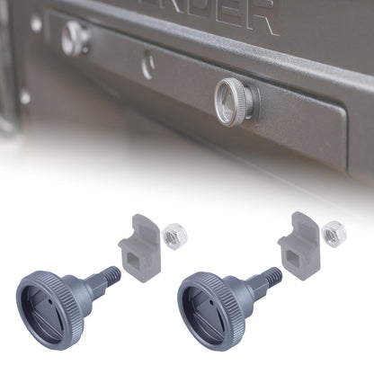 Warning Triangle Hatch Knobs for Land Rover Defender L663 - Gunmetal Grey