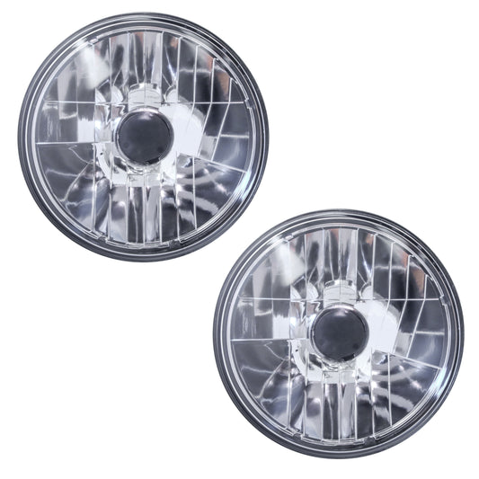 2x 7" Headlights (Glass Crystal Lens) - RHD