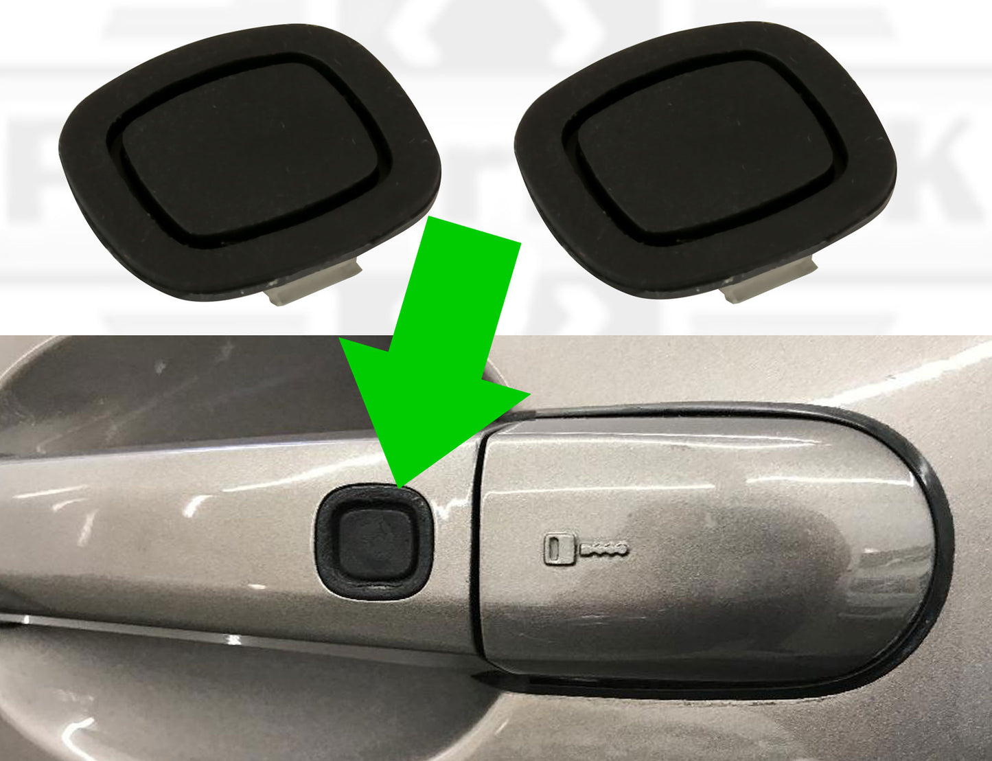 Volvo S80 Door Handle Rubber Button x2