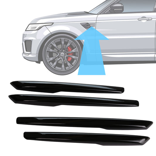 Side Vent Blade Covers - Gloss Black for Rover Sport L494 2014-17