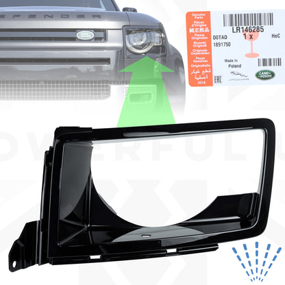 GENUINE Headlight Surround 'WITH Washer' for Land Rover Defender L663 - LEFT