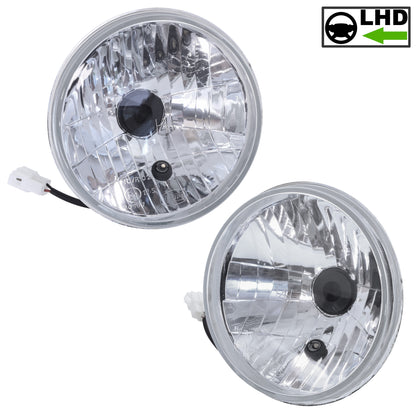 Crystal Halogen Headlight Conversion MGB  (Pair) - LHD