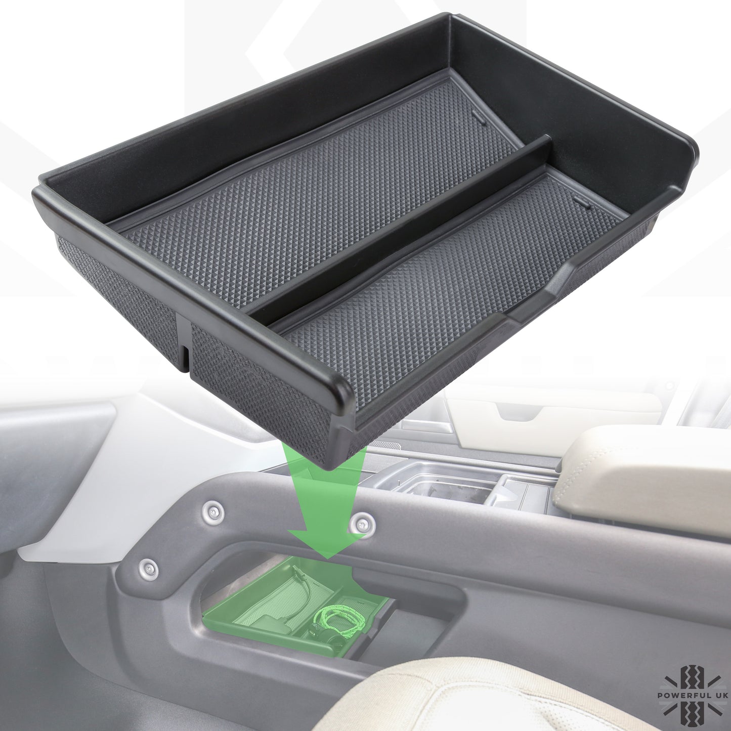 Centre Console Organiser Tray (Lower Front) for Land Rover Defender L663