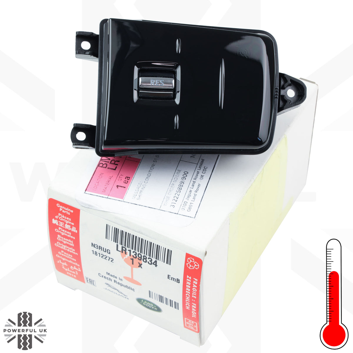 Touch Switch Pack (Late Type) for Range Rover Velar (2021+) - HEATED - Right